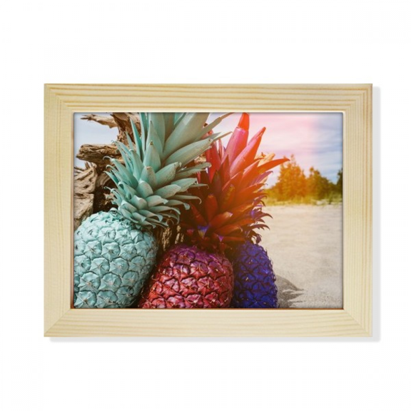 Fresh Early Morning Pineapple Fruit Desktop Photo Frame Picture Art Decoration Painting 6x8 inch