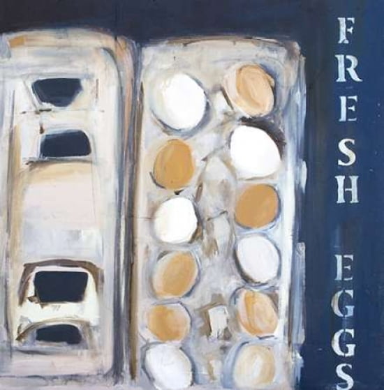 Fresh Eggs Canvas Art - Melissa Lyons (24 x 24)