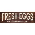 thumbnail image 1 of Fresh Eggs Country Farmhouse Kitchen Rustic Looking Wood Sign Wall Décor Gift 8 x 24 Wood Sign B3-08240028085, 1 of 2