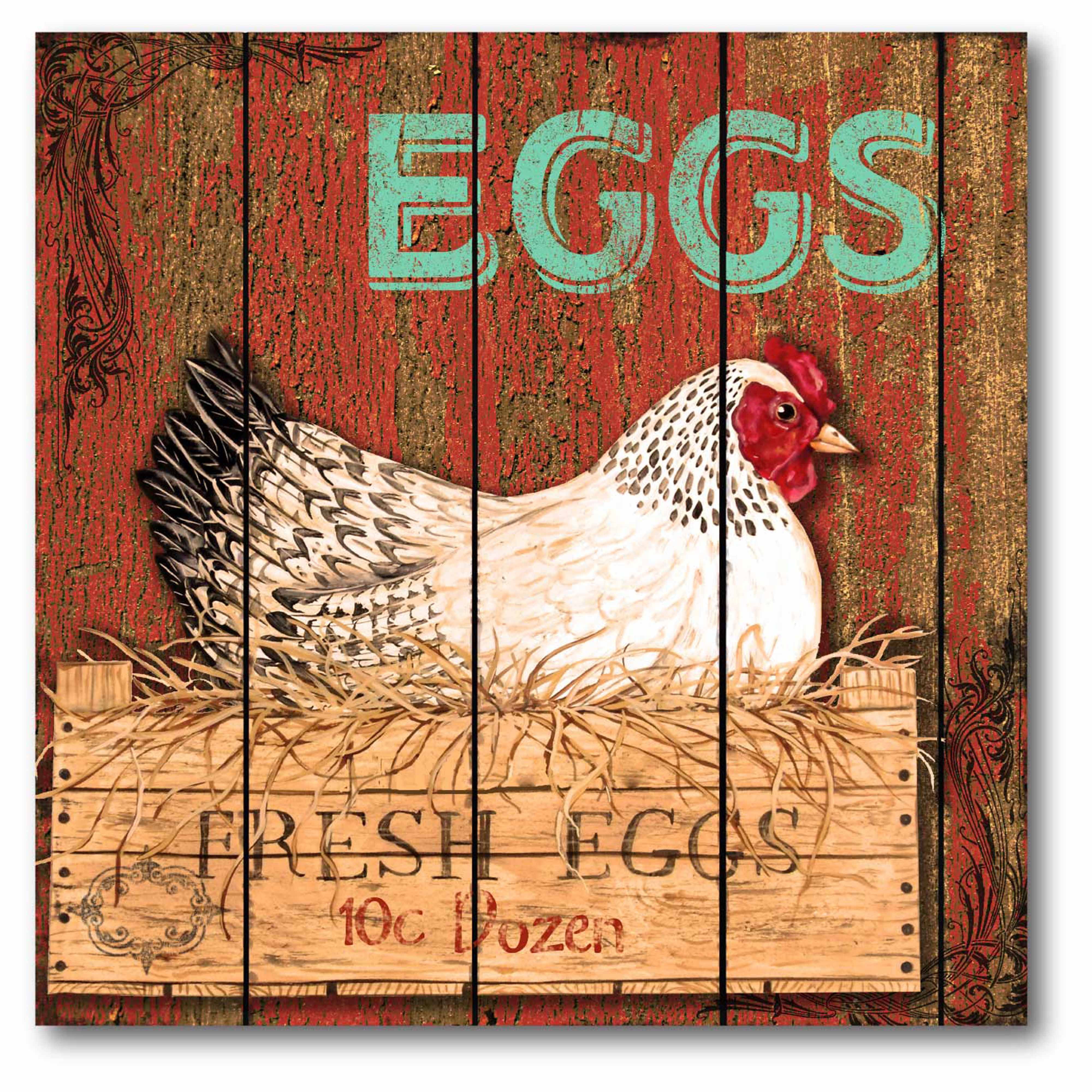 Fresh 'Eggs' Gallery-Wrapped Canvas Wall Art, 16x16