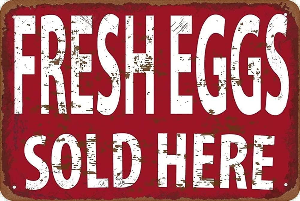 Fresh Eggs Sign Rustic Egg Sign Chicken Eggs Sign Chicken Coop Sign ...