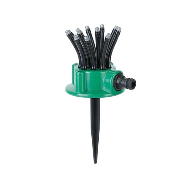 Fresh Fab Finds  360 deg Flexible Lawn Sprinkler Automatic 12 Tubes Garden Water Irrigation Sprayers Garden Sprinkler, Black