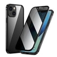 thumbnail image 1 of Privacy Magnetic Phone Case 360° Full Protection Anti Spy Phone Cover Double Sided Tempered Glass Magnet Absorption Fit for IOS Phone 14 Pro Max - Black, 1 of 1