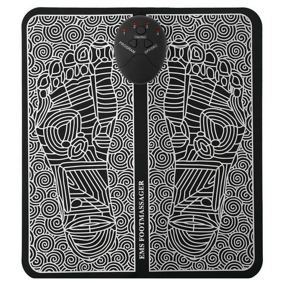 Fresh Fab Finds FFF-BTRY-GPCT2703 Foldable EMS Foot Massage Pad - 6 Modes, 10 Intensity Levels - Reshape Legs, Relieve Muscle Pain