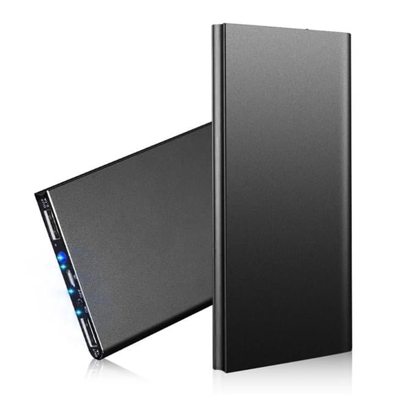 Fresh Fab Finds FFF-Black-GPCT2019 20K mAh Ultra-thin Power Bank: Dual USB, Phone Charger