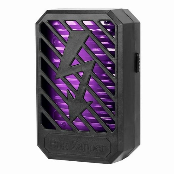 Fresh Fab Finds FFF-Black-GPCT2942 Plug-In Bug Zapper: UV Mosquito Killer Lamp - Harmless, Odorless, Noiseless - Trap & Repellent - Removes Flies, Mosquitoes - Pack of 1