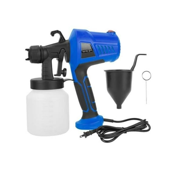 Fresh Fab Finds FFF-Blue-GPCT2946 700W Electric Paint Sprayer Handheld HVLP Spray Painter Painting Spray Gun for Fences Brick Walls with 3 Spray Patterns 800 ml Detachable Cup, Blue