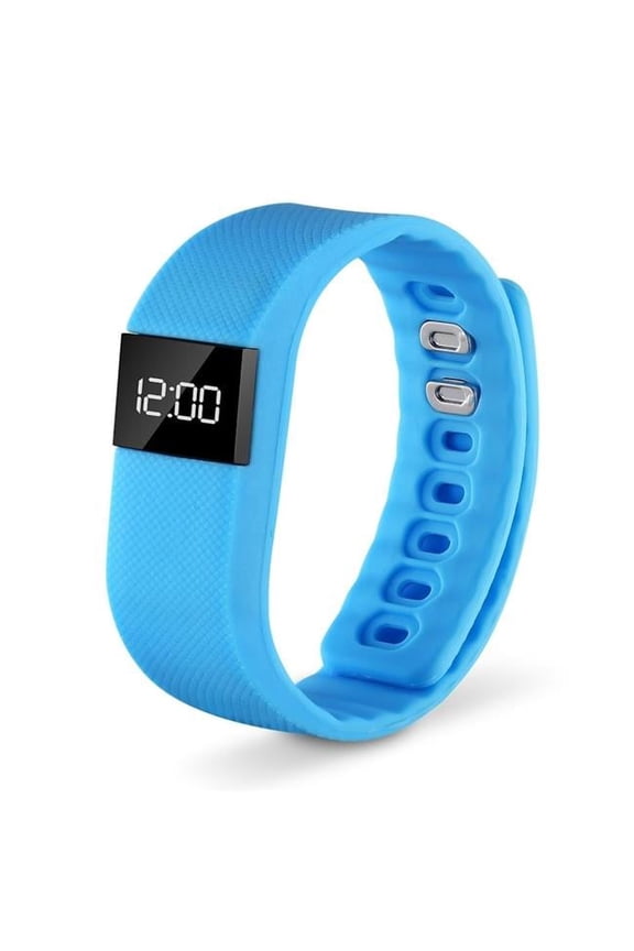 FFF-Blue-GPCT723 Waterproof Fitness Tracker Watch with Sleep Monitor, Pedometer, Sedentary Reminder, Call & Message Notification - IP56