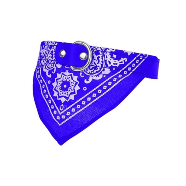Fresh Fab Finds FFF-Blue-L-GPCT1298 Adjustable Bandana Leather Pet ...