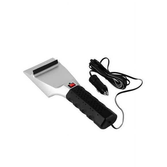 Fresh Fab Finds FFF-GPCT1146 12V Car Electric Heated Ice Snow Scraper Window Ice Remover with Squeegee 14 ft. Cable