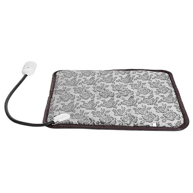 Fresh Fab Finds FFF-GPCT1487 Dog & Cat Electric Heating Mat Waterproof Adjustable Warming Blanket with Chew Resistant Steel Cord Case, Gray