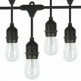 thumbnail image 1 of Fresh Fab Finds FFF-GPCT2115 48 ft. Outdoor String Light Waterproof Patio String Lights Bulbs, Black, 1 of 1