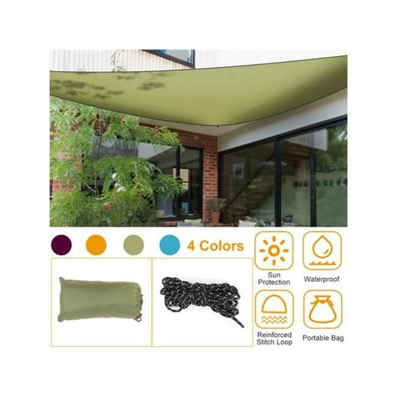 Fresh Fab Finds FFF-GPCT2381 Shade Sail Patio Cover Shade Canopy Camping Sail Awning Sail Sunscreen Shelter Triangle Cover for Kindergarten Playground Outdoor