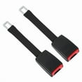 thumbnail image 1 of Fresh Fab Finds FFF-GPCT2594 Car Seat Belt Extender 9 in. Buckle Tongue Webbing Extension Safety Belt, Black - 2 Piece, 1 of 1