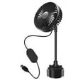 thumbnail image 1 of Fresh Fab Finds FFF-GPCT3938 Portable Car Cup Holder Fan w/ 3 Speeds | Adjustable Gooseneck | Fits Car Van Truck SUV RV, 1 of 1