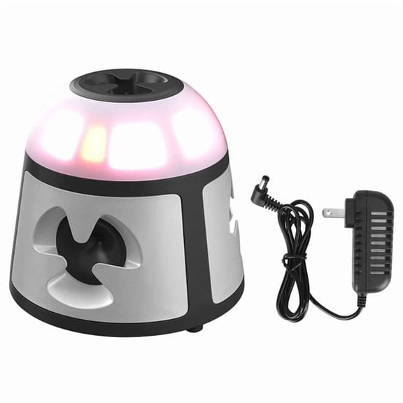 Fresh Fab Finds FFF-GPCT5355 360Ultrasonic Mice Repellent Indoor Rodent Repeller Rat Squirrel Rodent Control Device with 4 Modes 9 Strobe Lights - Gray