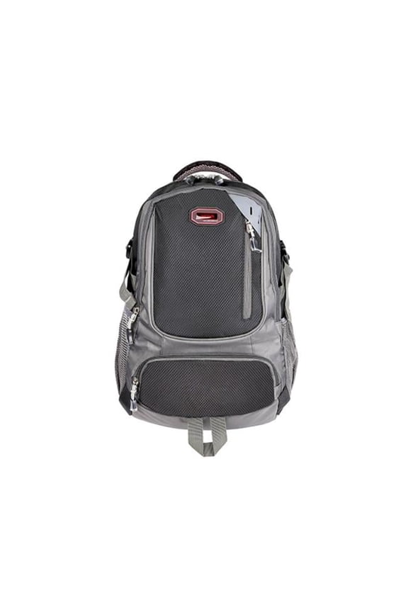 FFF-GPCT636 School Backpack Casual Travel Shoulder Bag with Adjustable Straps Dual-Water Bottle Pouch Multiple Zippered Pockets for Gym Sports Travel School, Black - Unisex