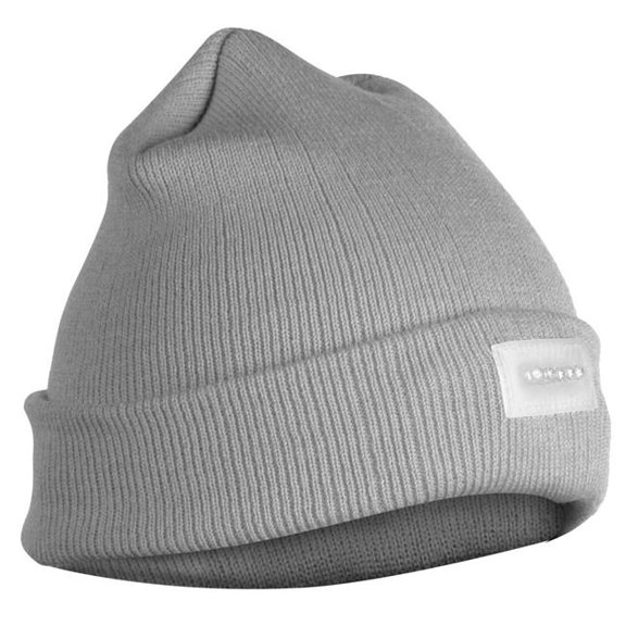 Fresh Fab Finds FFF-Grey-GPCT800 Unisex 5 LED Knitted Beanie Winter Warm Hat, Camping Jogging Running Cap Headlamp - Gray - One Size