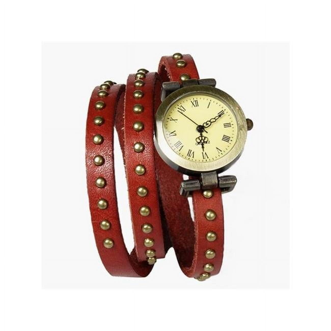 Fresh Fab Finds FFF-OrangeRed-GPCT426 Fashionable Rivet Leather Belt ...