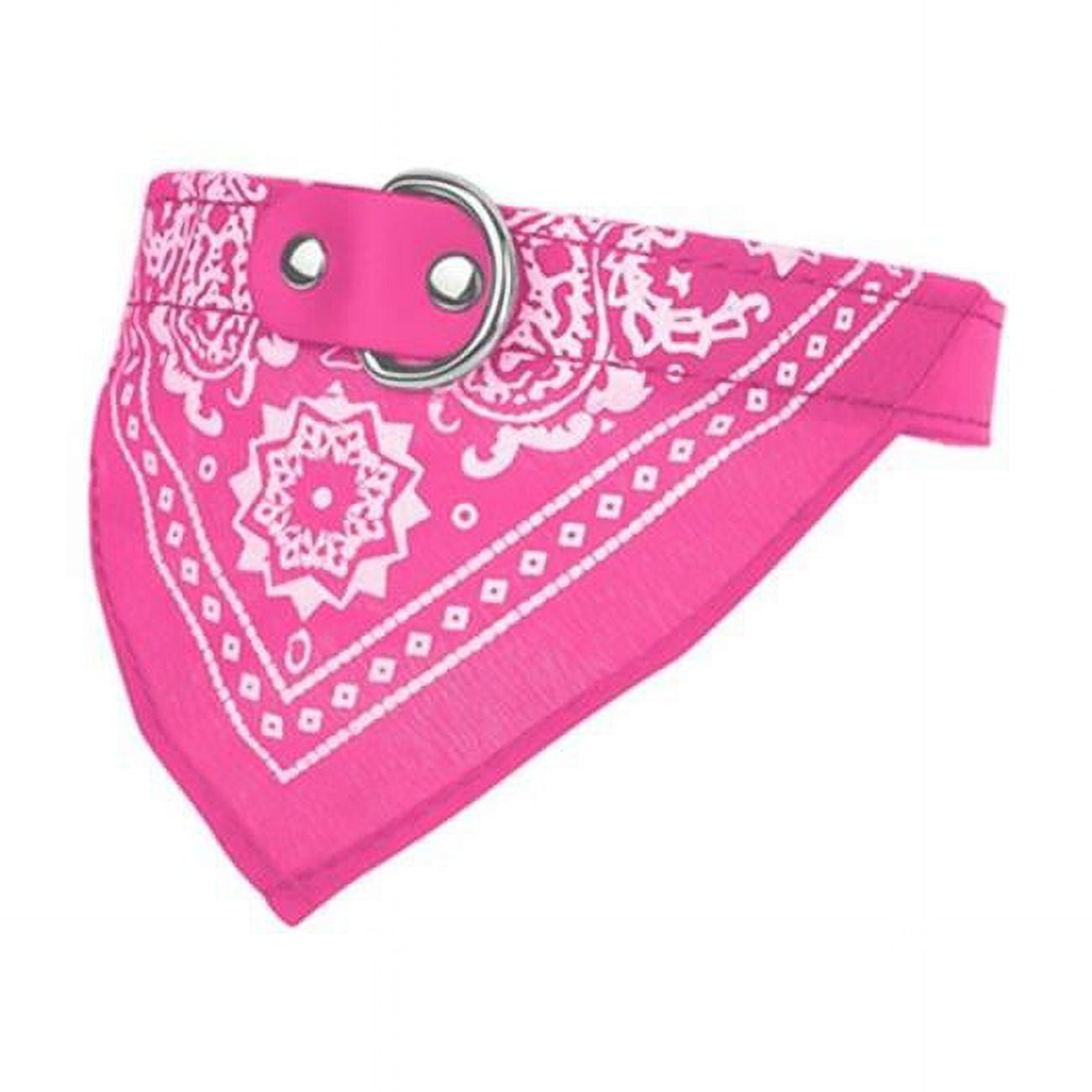 Fresh Fab Finds FFF-Pink-M-GPCT1298 Adjustable Bandana Leather Pet ...