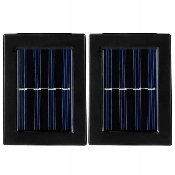 Fresh Fab Finds FFF-White-GPCT2951 Solar Deck Lights Outdoor 2LED Beads Waterproof Sensor Fence Stair Lamps for Patio Landscape Yard White Lighting Color, White - 2 Piece