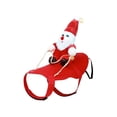 thumbnail image 1 of Fresh Fab Finds FFF-XL-GPCT4499 Pet Christmas Costumes Red Winter Coat for Dog Riding Santa Claus with Bell Clothes Year Outfit Cosplay Costumes Party Dress Up for Cats, Red - Extra Large, 1 of 1