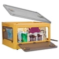thumbnail image 1 of Fresh Fab Finds FFF-Yellow-M-GPCT4134 31 qt. Foldable Storage Bins with Lid 4 Doors Collapsible Stackable Closet Organizer Containers with Lock Wheels, Yellow - Medium - 4 Piece - Unisex, 1 of 1
