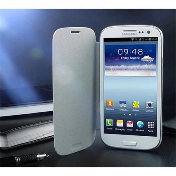 Flip Case Battery Cover For Samsung Galaxy S 3 III i9300 White