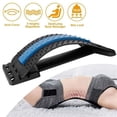 thumbnail image 1 of Fresh Fab Finds  Multi Color-Level Lumbar Spinal Support Stretcher Herniated Disc Upper Lower Back Pain Relief Back Massage Stretching Device, Black, 1 of 1