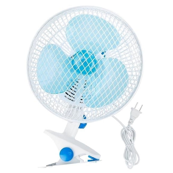 Fresh Fab Finds FFF-GPCT2846 Portable Clip-On Fan - 2 Speeds, Quiet, Adjustable Tilt, Auto Shaking, Wall Mount - Ideal for Desk, Office, Home, Baby Strollers - Includes 3.94FT Cable