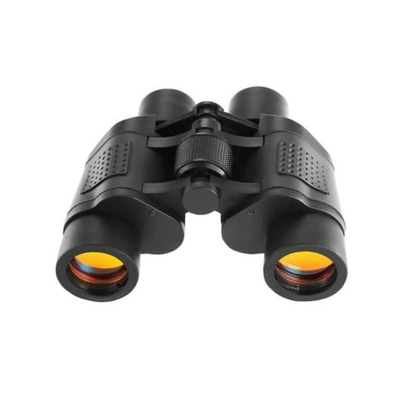 Portable HD Binoculars with FMC Lens Low Light Night Vision Telescope for Bird Watching Hunting Sports Events Concerts Adventure w/ Shoulder Strap Bag - Black