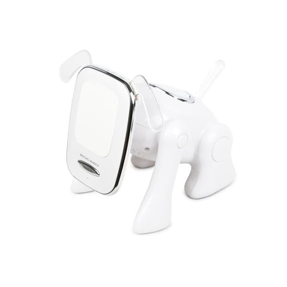 Fresh Fab Finds FFF-White-GPCT598 Portable Mini Puppy Dog Wireless Speaker with Built-In Mic, FM Radio, Stereo Bass, MMC Card Slot, USB Port - for Cellphone