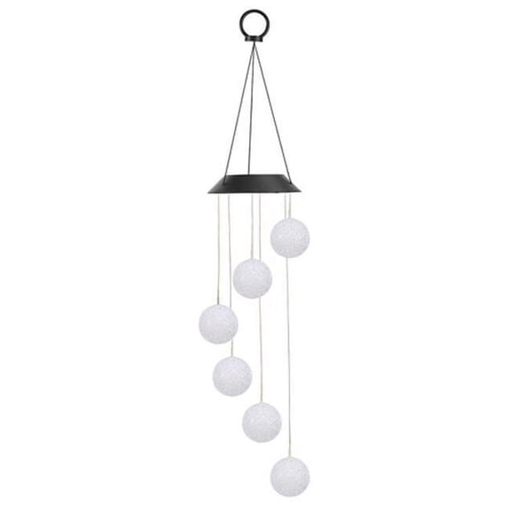 Fresh Fab Finds Solar Powered LED Ball Wind Chimes Color Changing LED String Light Patio Garden Decor