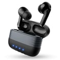 thumbnail image 1 of Waterproof Wireless 5.0 TWS Earbuds with Magnetic Charging Case - Sport Running, Driving, Working - Battery Display - Black, 1 of 1