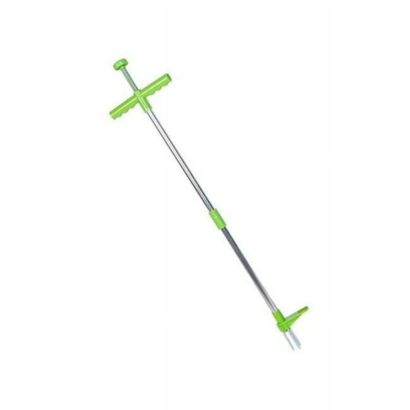 Fresh Fab Finds Weed Puller Twister Stand Up Root Removal Hand Tool 3 Claws Aluminum Grass Manual Remover 38.98 in. Long Handle with Foot Pedal