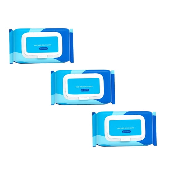 Fresh Feel Flushable Wet Wipes, Adult Wet Wipes, 3 Flip-Top Pack, 80 Wipes Per Pack