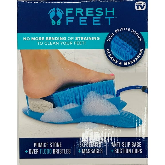 Fresh Feet Foot Scrubber, Clean and Massage Your Feet without Bending, Use in the Shower, As Seen on TV