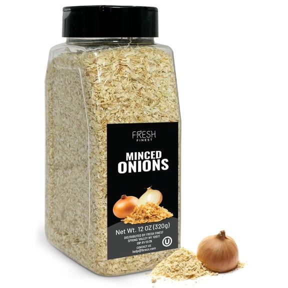Fresh Finest Culinary Dried Minced Onion Flakes 320G (12 oz)