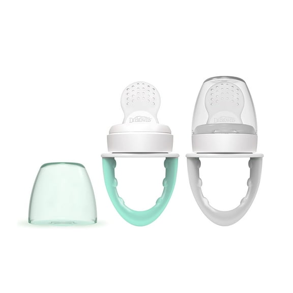 Fresh First Silicone Feeder, Mint & Grey, 2 Count