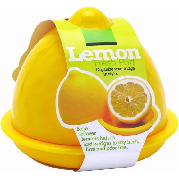 Fresh Flip Pod Storage Container, Keeps Leftover Half Flavorful and Firm in Fridge, Reusable Kitchen Gadget, BPA Free, Dishwasher Safe