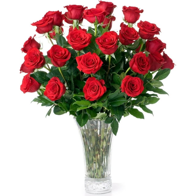 Fresh Flowers For Delivery 24 Red Roses NextDay Delivery Flower