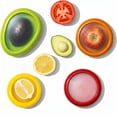 thumbnail image 1 of Fresh Food Containers Set of 4, Reusable Silicone Fresh Pods for Avocado, Onions, Tomatoes and Garlic, Anti-Oxidation Storage Solution for Refrigerator Use, 1 of 7