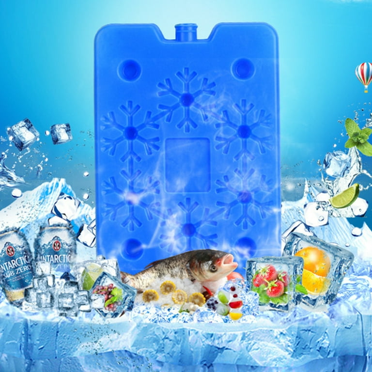 Fresh Food Storage Ice Pack Freezer Box Reusable Leak Proof Long Lasting Frozen Box for Office School Outdoor Camping BLUE Walmart