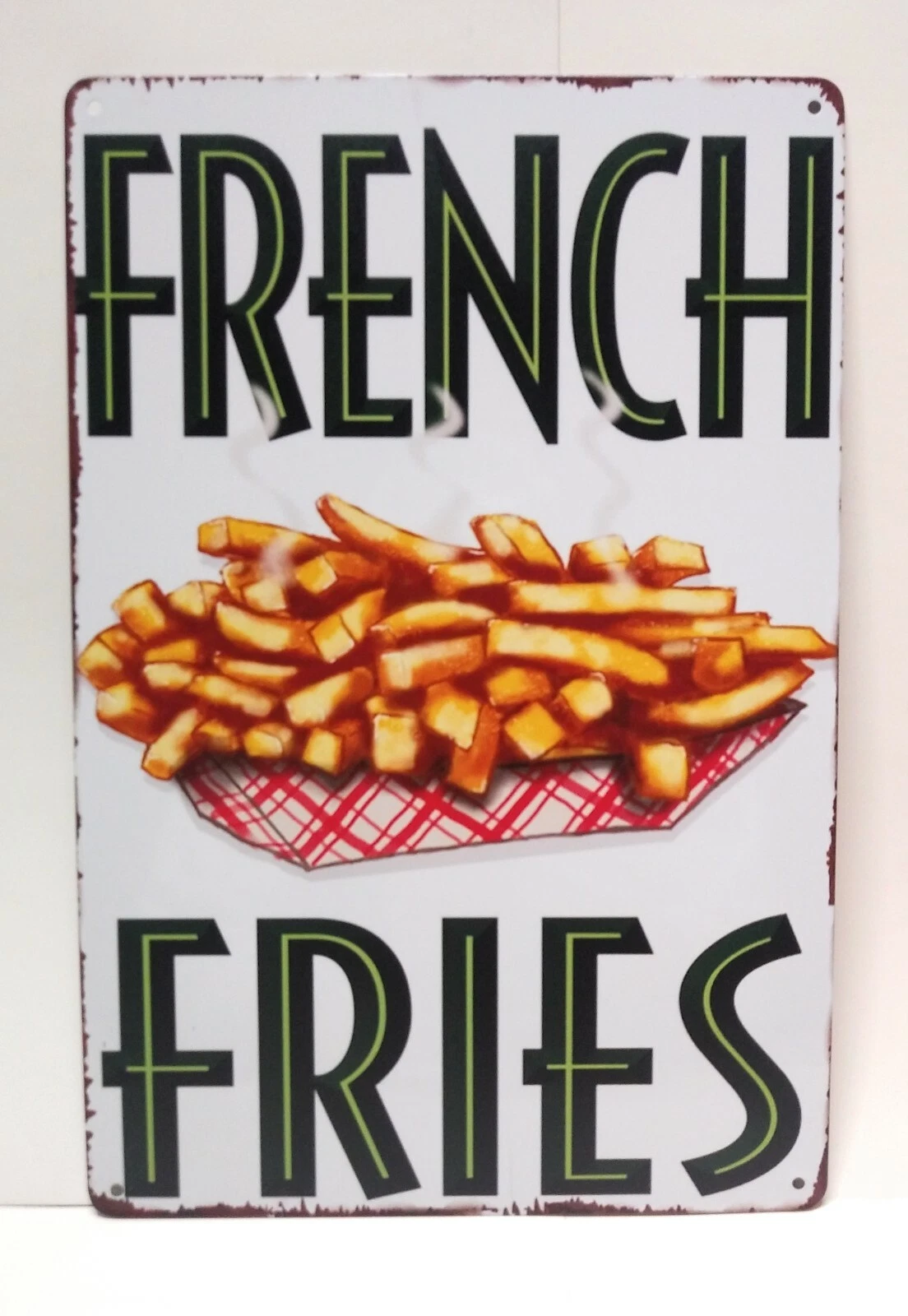 Small Fries Sign Fresh French Fries Vintage Sign Metal Tin Sign, Home Kitchen Sign ...