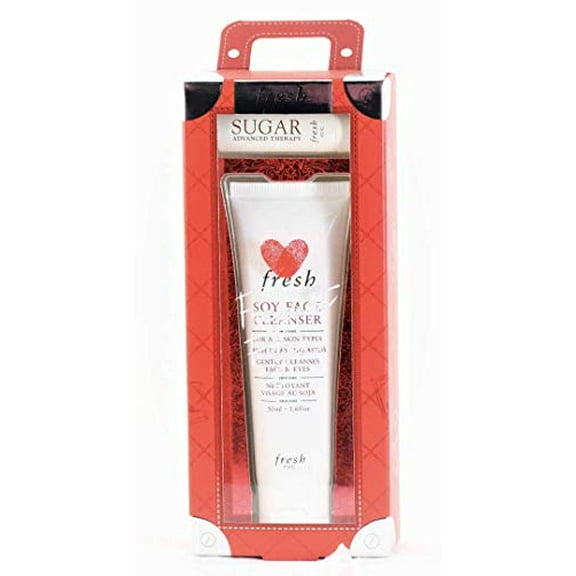 Fresh Frequent Flyer Travel Sized Duo - Soy Face Cleanser & mini Sugar Advanced Therapy Lip Balm