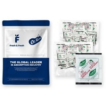 Fresh & Fresh (100 Packet) 400cc Premium Oxygen Absorbers Packets for Food Storage (2 Bag of 50 Packet) - For Long Term Food Storage, Vacuum Sealed, ISO 9001 Certified Facility Manufactured
