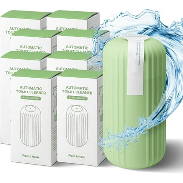 Fresh & Fresh Automatic Toilet Bowl Cleaners(Forest Green) - 8 Bottles(UPTO 2500 FLUSHES/Bottle),Commercial and Residential Toilet Cleaner 3-4 MONTH Lasting Toilet Bowl Cleaner Bottle
