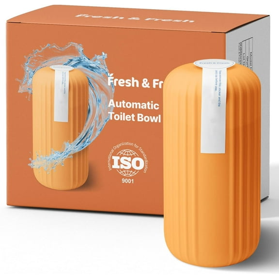 Fresh & Fresh Automatic Toilet Bowl Cleaners(Sunset Orange) - 69 Bottles(UPTO 2500 FLUSHES/Bottle),Commercial and Residential Toilet Cleaner 3-4 MONTH Lasting Toilet Bowl Cleaner Bottle