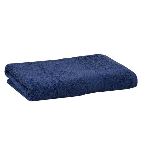 Fresh From Loom Luxury Edition Egyptian 100% Pure Cotton Bath Towel 600 Gsm | High Water Heavy Soft Dual Stitched Bath Towel (Iris Blue)