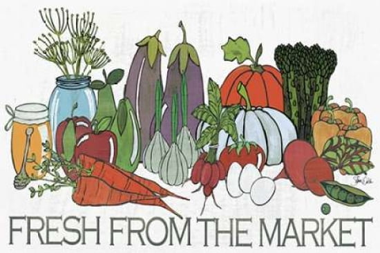Fresh From the Market Canvas Art - Shanni Welsh (12 x 18)